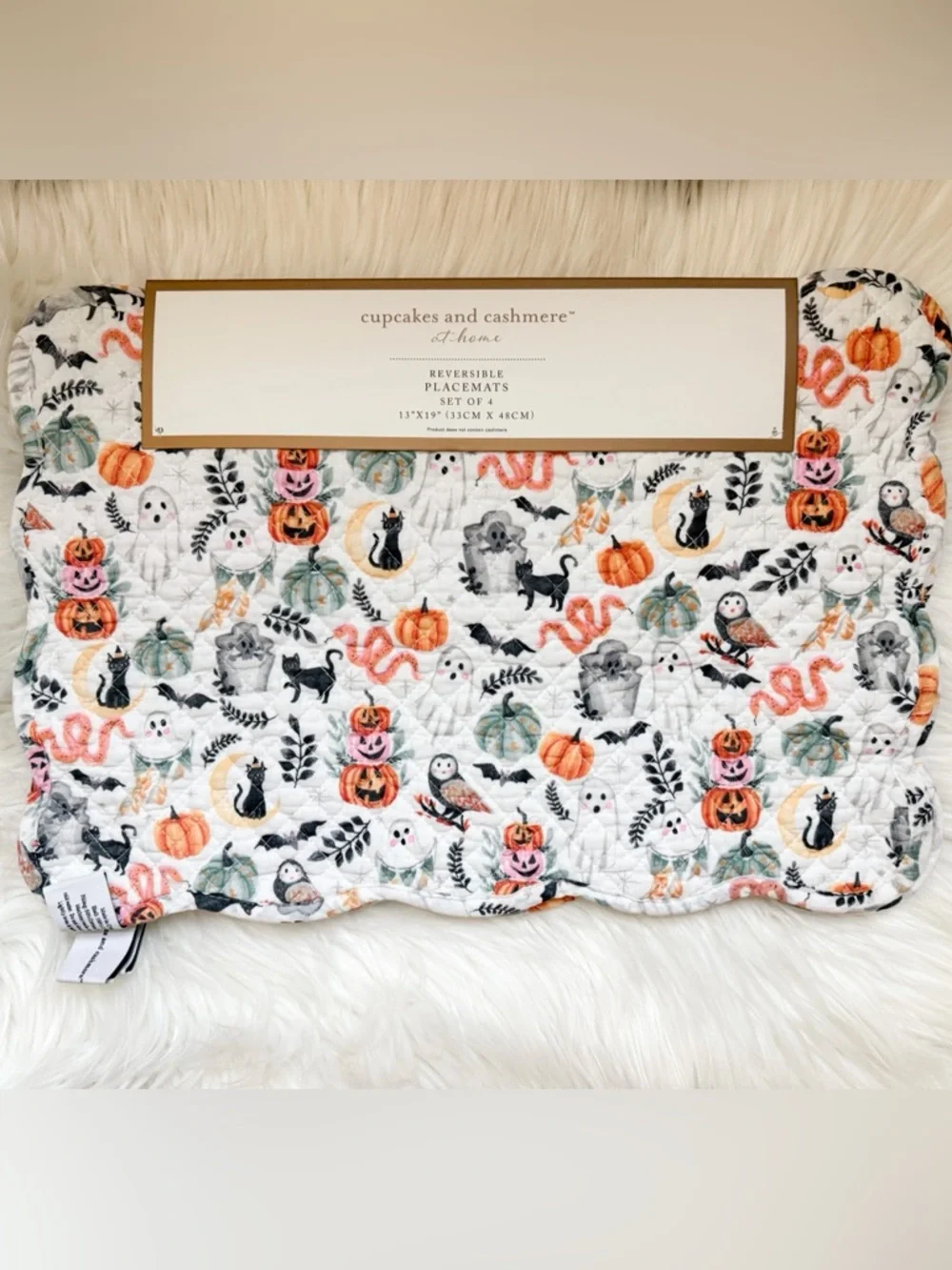 Lizzie Halloween Reversible Placemats Set of 4